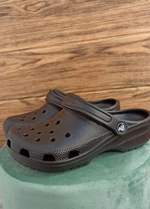 Жіночі крокси сабо sandalia crocs infantil crocband preto white чорні