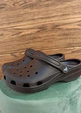 Жіночі крокси сабо crocs classic clog white чорні