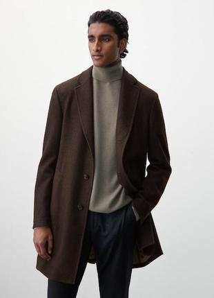 Massimo dutti, вовняне пальто2 фото