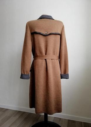 Дизайнерское шерстяное вязаное пальто falconeri,италия,100% шерсть, р. м,12,38,s,10,366 фото