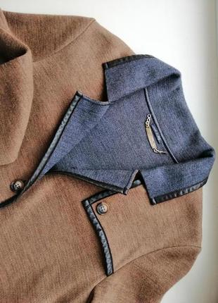 Дизайнерское шерстяное вязаное пальто falconeri,италия,100% шерсть, р. м,12,38,s,10,3610 фото