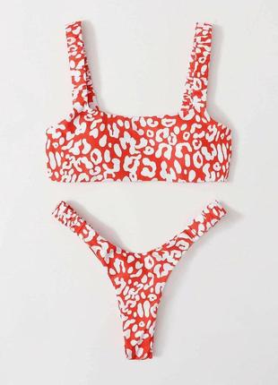 Купальник топ леопард