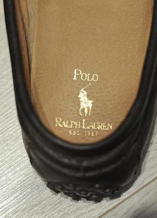 Туфлі туфли лофери мокасини polo ralph lauren willem ribbon drivers - 9.5d - 43 - 27.5 см6 фото