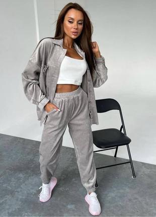Вельветовый костюм двойка✨ 
мод.170 ав📍