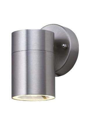 "manolya-1"вуличний настінний фасадний світильник, gu10 (без лампи) 220v, матовий хром (075-008-0001-011)