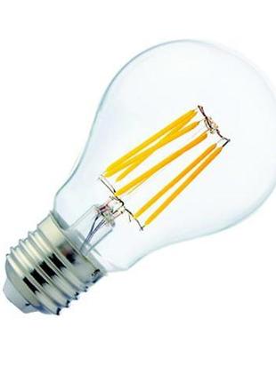 "filament globe-6" 6w 220v е27 2700к светодиодная филаментная led лампа "horoz electric" (001-015-0006-010)