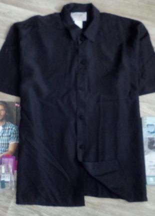 Крутая рубашка 100% шелк. silk furyo1 фото