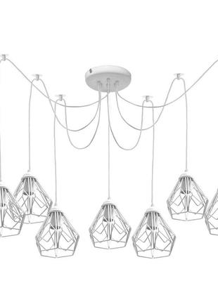 Люстра павук на сім плафонів msk electric milan nl 538-7 w