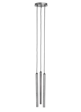 Світильник підвісний msk electric beatrice на круглій основі nl 3045-3r cr срібло2 фото