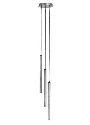 Світильник підвісний msk electric beatrice на круглій основі nl 3045-3r cr срібло