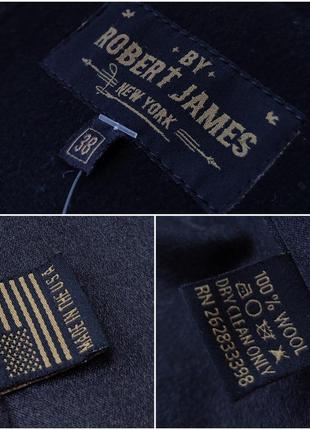 Шерстяное короткое пальто by robert james nyc usa американский премиум бренд жакет блейзер10 фото