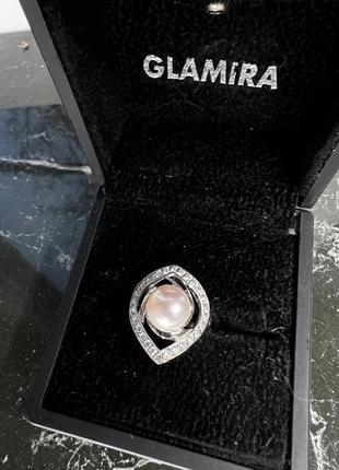 Кольцо с жемчугом и бриллиантами