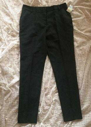Базовые черные зауженные брюки primark2 фото