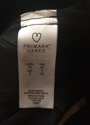 Базовые черные зауженные брюки primark8 фото