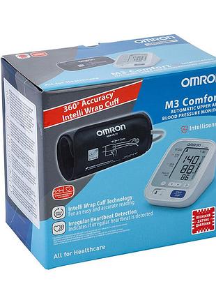 Тонометр omron m3 comfort (hem-7134-alru) автоматичний на плече з адаптером гарантія 5 років