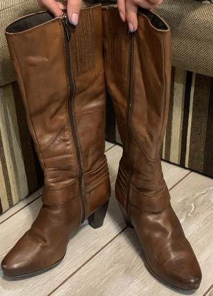 Чоботи tamaris шкіряні 37 розмір вінтаж5 фото