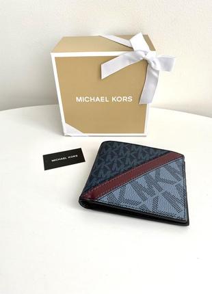 Michael kors мужской кошелек майкл корс оригинал подарок мужу парню 14 февраля лютого чоловічий гаманець портмоне2 фото