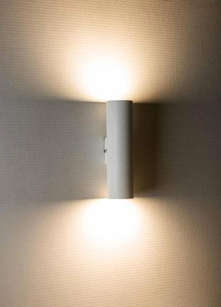 Світильник настінний msk electric tube бра під дві лампи е27 nl 2206 w1 фото