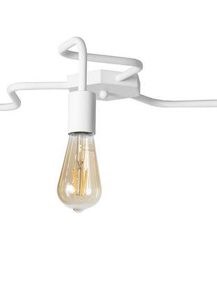 Люстра лофт laminari стельова на три лампи nl 17503-3 wh msk electric