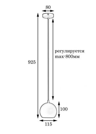 Світильник підвісний msk electric core (gu 5.3) nl 6580 bn бронза2 фото