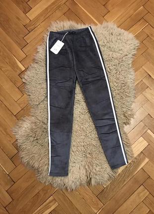 Штаны брюки замша на флисе, леггинсы zara лосины лосіни жіночі штани утеплені легінси жіночі брюки зима3 фото