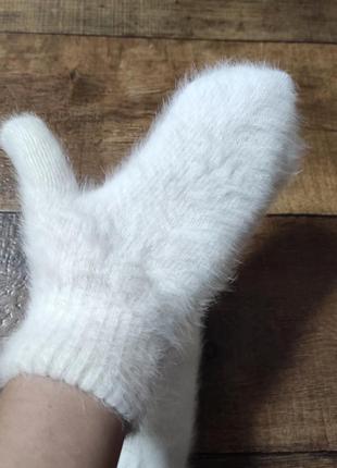 Рукавиці рукавиці жіночі хутро кролика теплі зимові6 фото