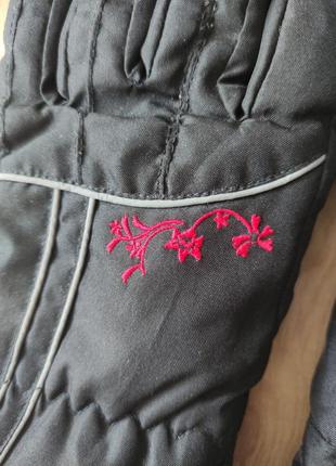 Фирменные женские лыжные спортивные перчатки thinsulate, германия.  размер 7,5 ( m-l).5 фото