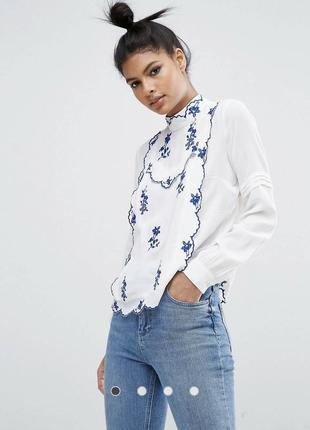 Блуза з квітковою вишивкою вишиванка2 фото
