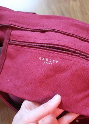 Хлопковая сумка вместительная шоппер radley3 фото