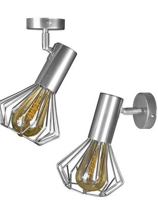 Світильник бра diadem лофт (е27) nl 22151-1 cr хром msk electric