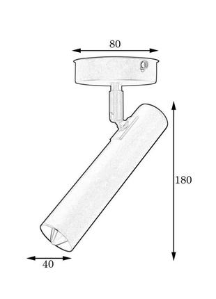 Светильник спот elegant с поворотным плафоном (e14) nl 1840 msk electric черный