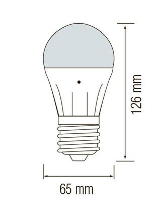 "dark-10" светодиодная led лампа с сумеречным датчиком 10w 6400к a60 e27 220 "horoz...
