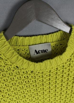 Шерстяной свитер от acne studios оригинал!7 фото