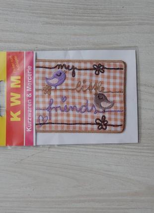 Термоаппликация заплатка нашивка kwm германия птички