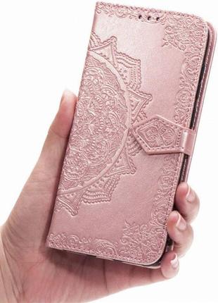 Кожаный чехол (книжка) art case с визитницей для samsung galaxy m511 фото