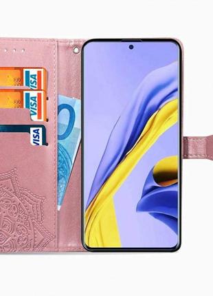 Кожаный чехол (книжка) art case с визитницей для samsung galaxy m514 фото