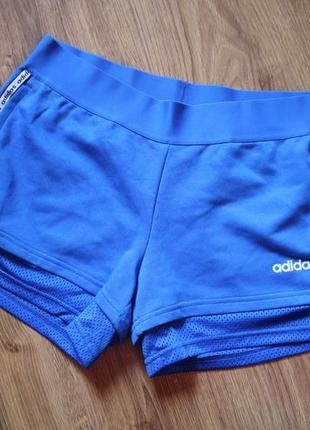 Спортивные шорты самые свежие коллекции двойные adidas essentials shorts2 фото