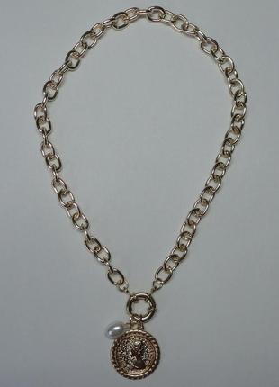 Шикарное очаровательное колье ожерелье цепь2 фото