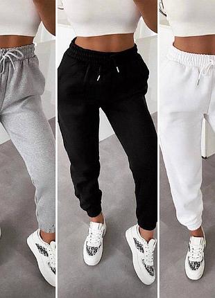 Теплые джоггеры на флисе много кольорів2 фото
