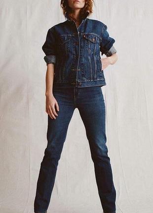 Жіночі сині джинси levi’s 712 slim fit