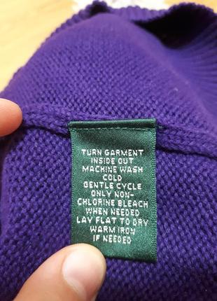 Світер ralph lauren светр пуловер фіолетовий брендовий9 фото