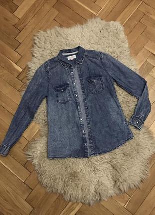 Сорочка джинсова
