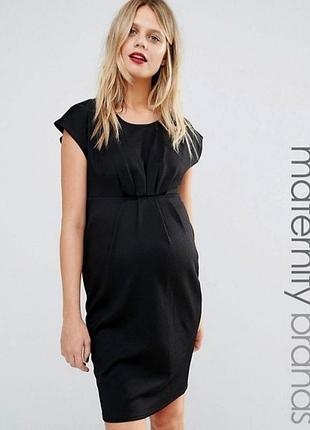 Черное платье футляр миди new look maternity