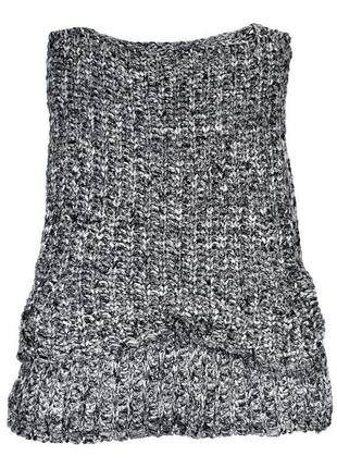 Жилет zara knit high low из итальянской пряжи м-л7 фото