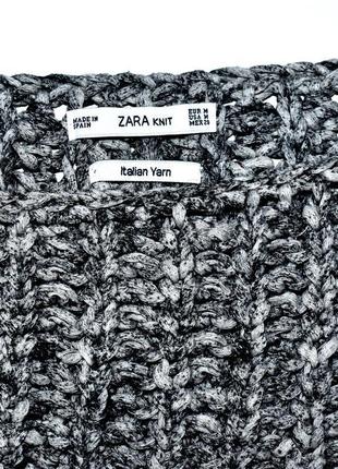 Жилет zara knit high low из итальянской пряжи м-л10 фото