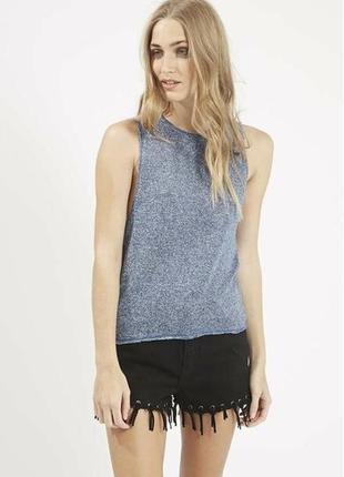 Меланжевый топ topshop knitted tank top4 фото