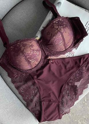 ⭐⭐⭐⭐⭐ комплект🔥 нижньої білизни мереживний