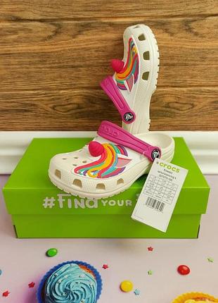 Дитячі крокси сабо crocs classic для дівчаток5 фото