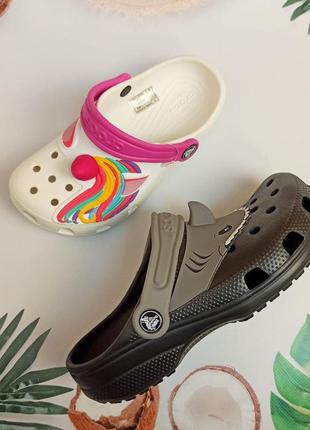 Дитячі крокси сабо crocs classic для дівчаток7 фото