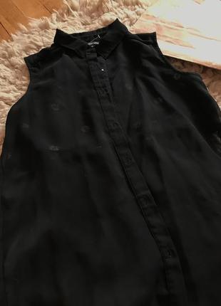 Блуза рубашка шифоновая, рубашка шифон блуза zara сорочка жіноча шифон блуза6 фото